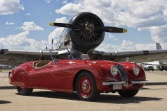 1950-Jaguar-XK-120-Super-Sports-1943-North-American-SNJ-5-N3645F-1
